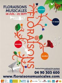 Les Floraisons Musicales. Du 18 juillet au 21 septembre 2014 à Bollène. Vaucluse. 
